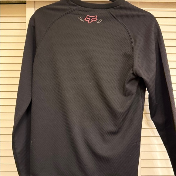 FOX Women’s Sz XS/S Black and Pink Riding Shirt - Picture 8 of 14